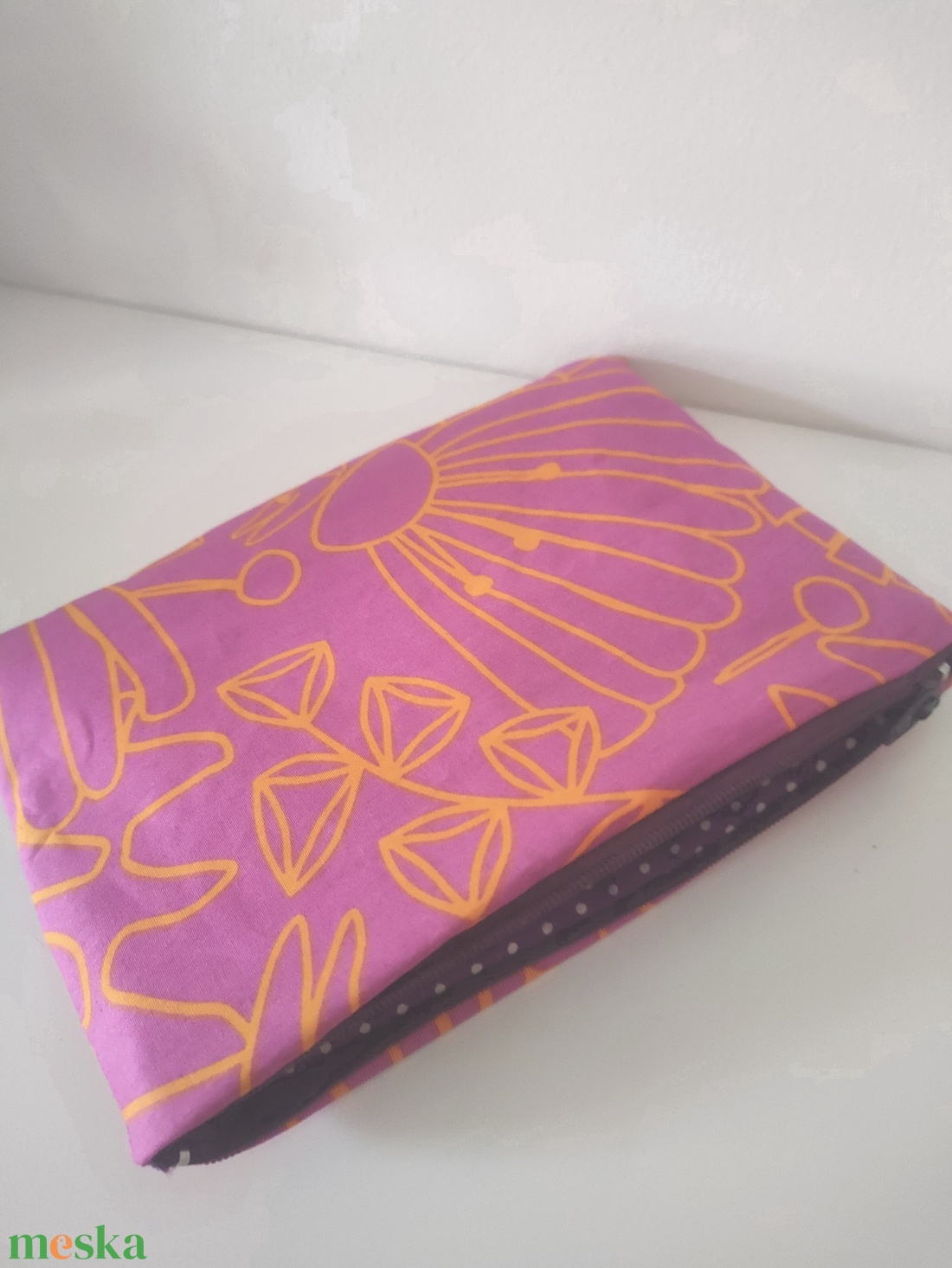 Boho Pink Pénztárca - Csajos Kártyatartó - lapos neszesszer - hippi mintás piperetartó - rózsaszín pénztárca  - táska & tok - pénztárca & más tok - kártyatartó & irattartó - Meska.hu