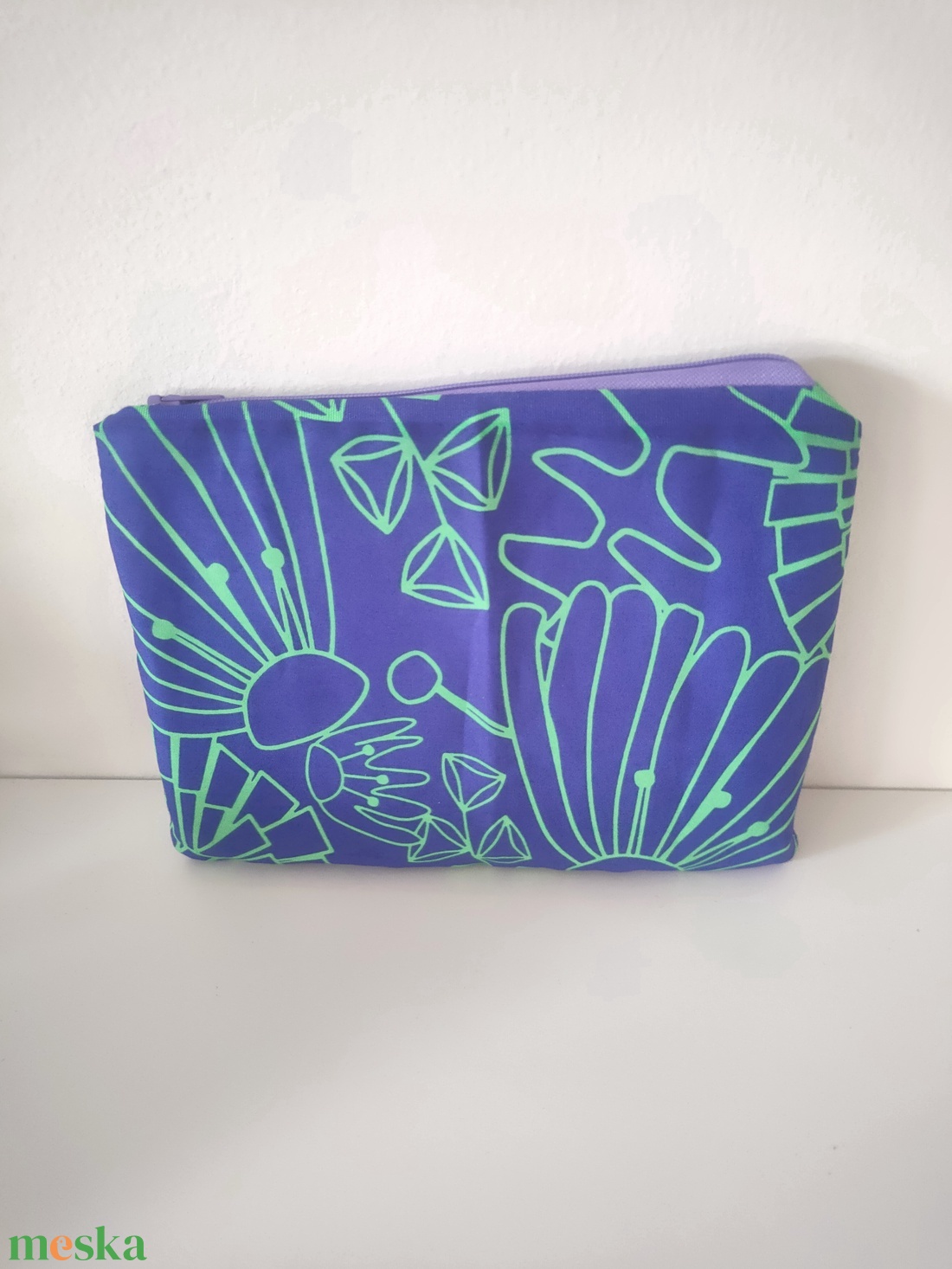 Boho Lila pénztárca - Kártyatartó - lapos neszesszer - hippi mintás piperetartó - csajos neszeszer - tolltartó lányoknak - táska & tok - pénztárca & más tok - kártyatartó & irattartó - Meska.hu