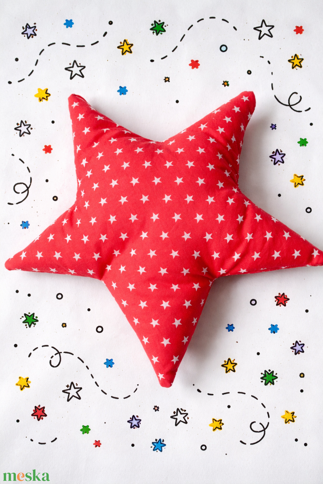 Csillag Párna - Csillag formájú párna  - baba - mama - babaszoba dekoráció - gyerek díszpárna - Meska.hu
