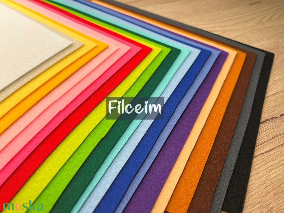 Koreai filclapok 10x30 cm-es kézműveskedéshez, csendeskönyvhöz, barkácsoláshoz, kreatív projektekhez - kellékek & szerszámok - méteráru - filc - Meska.hu