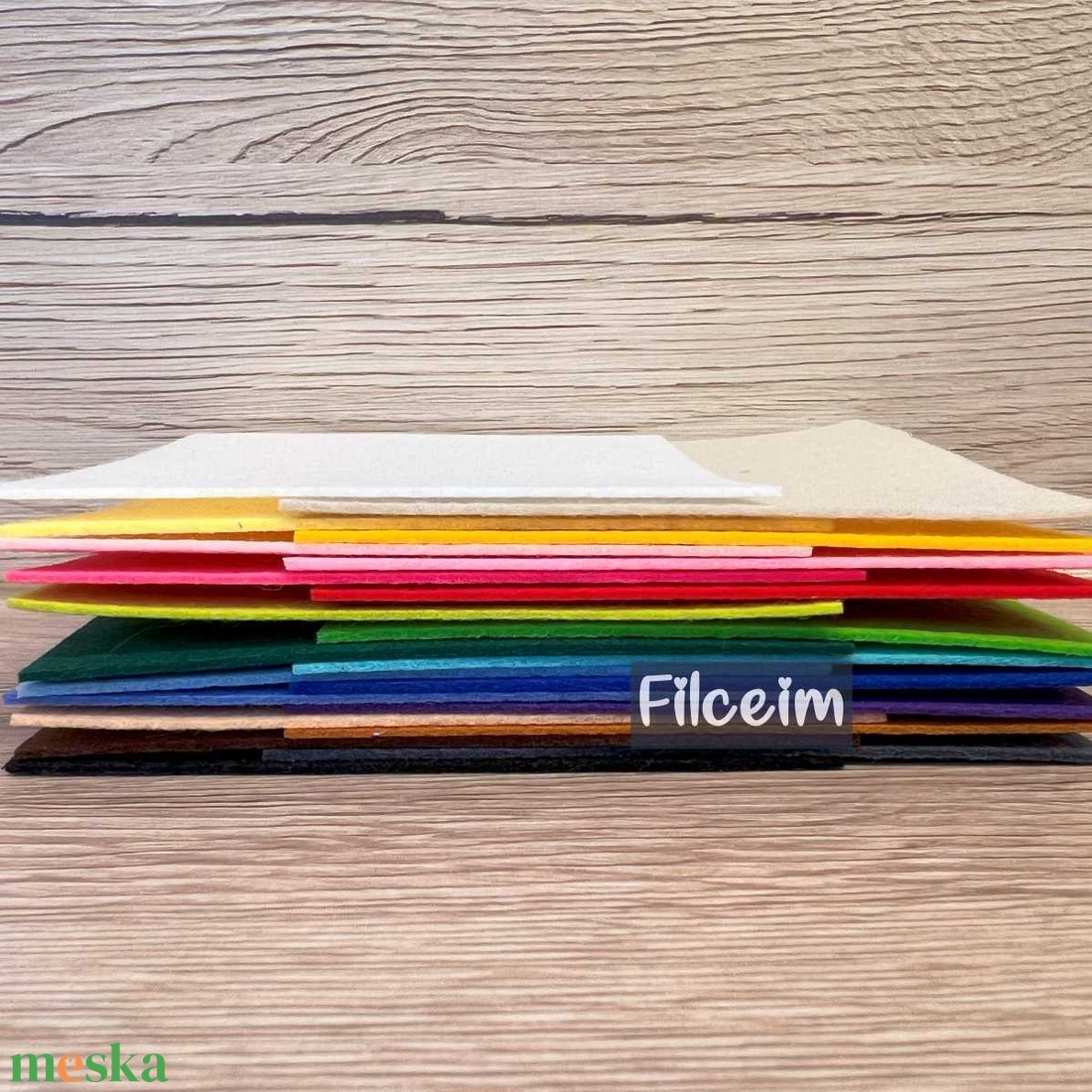Koreai filclapok 10x30 cm-es kézműveskedéshez, csendeskönyvhöz, barkácsoláshoz, kreatív projektekhez - kellékek & szerszámok - méteráru - filc - Meska.hu