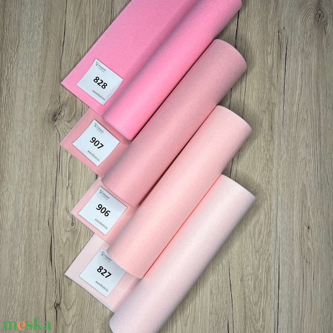 Koreai filc -  rózsaszín és árnyalatai - 30 x 20 cm filclapok, ellenőrzött minőségű filc anyag kézműveskedéshez - kellékek & szerszámok - méteráru - filc - Meska.hu