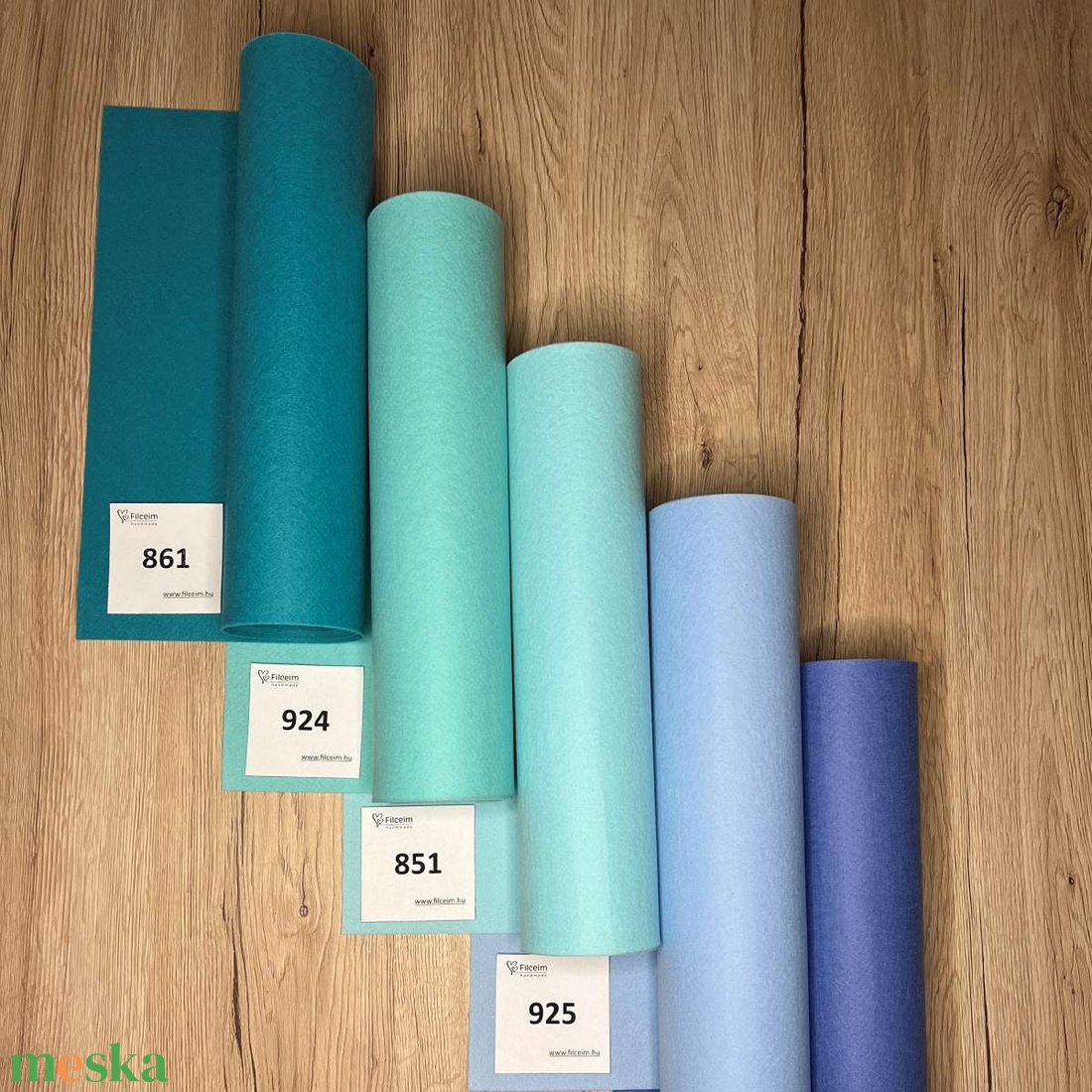 Koreai filc -  zöld és barna és árnyalatai - 30 x 20 cm filclapok,  ellenőrzött minőségű, bevizsgált, nem bolyhosodik - kellékek & szerszámok - méteráru - filc - Meska.hu