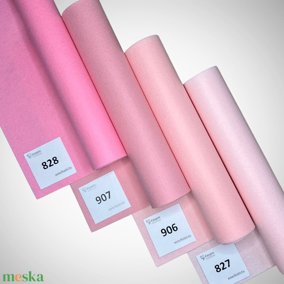 Koreai filc -  rózsaszín és árnyalatai - 30 x 20 cm filclapok, ellenőrzött minőségű filc anyag kézműveskedéshez - kellékek & szerszámok - méteráru - filc - Meska.hu