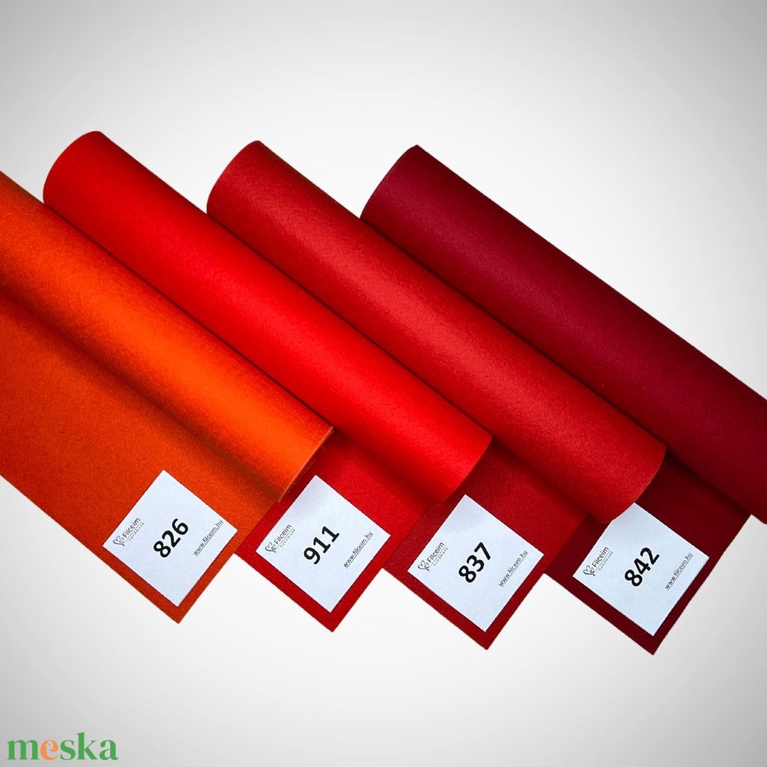 Koreai filc -  piros-rózsaszín és árnyalatai - 30 x 20 cm filclapok, ellenőrzött minőségű filc anyag kézműveskedéshez - kellékek & szerszámok - méteráru - filc - Meska.hu