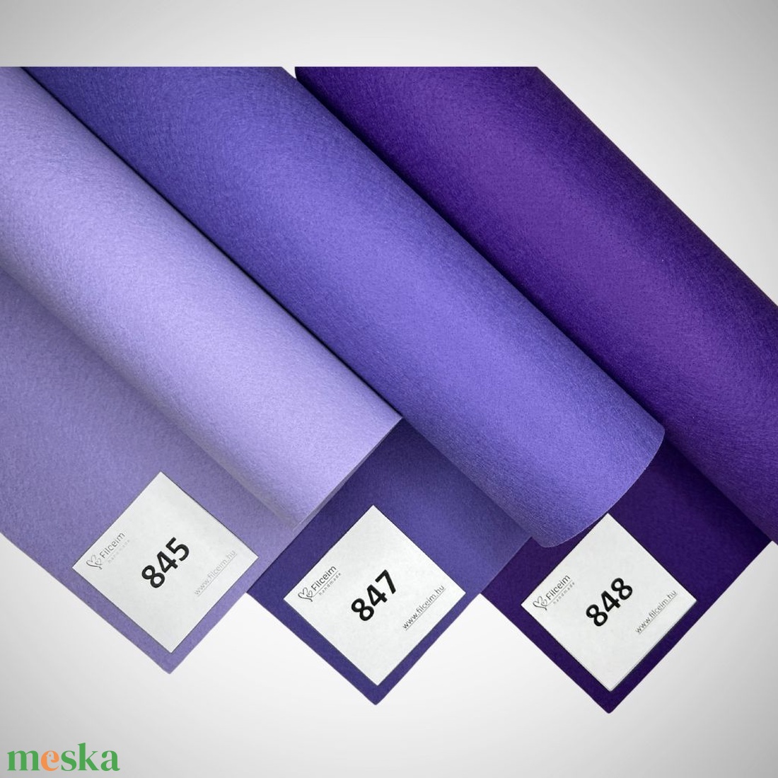 Koreai filc -  lila és árnyalatai - 30 x 20 cm filclapok, ellenőrzött minőségű filc anyag kézműveskedéshez - kellékek & szerszámok - méteráru - filc - Meska.hu