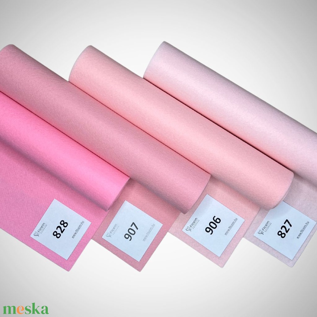 Koreai filc -  rózsaszín és árnyalatai - 30 x 20 cm filclapok, ellenőrzött minőségű filc anyag kézműveskedéshez - kellékek & szerszámok - méteráru - filc - Meska.hu