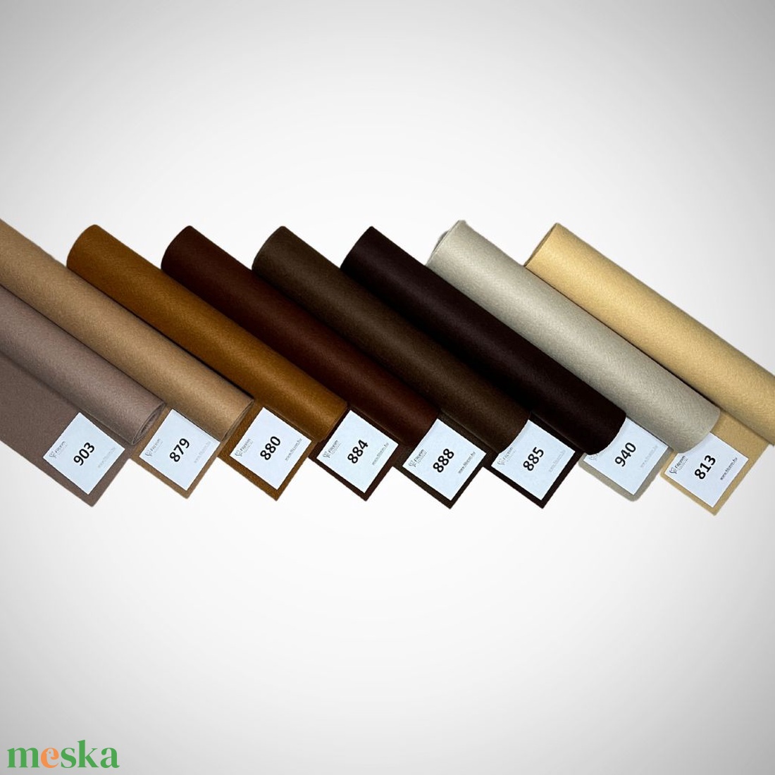 Koreai filc -  barna és árnyalatai - 30 x 20 cm filclapok, a filc anyag csendeskönyvek készítésére ajánlott - kellékek & szerszámok - méteráru - filc - Meska.hu