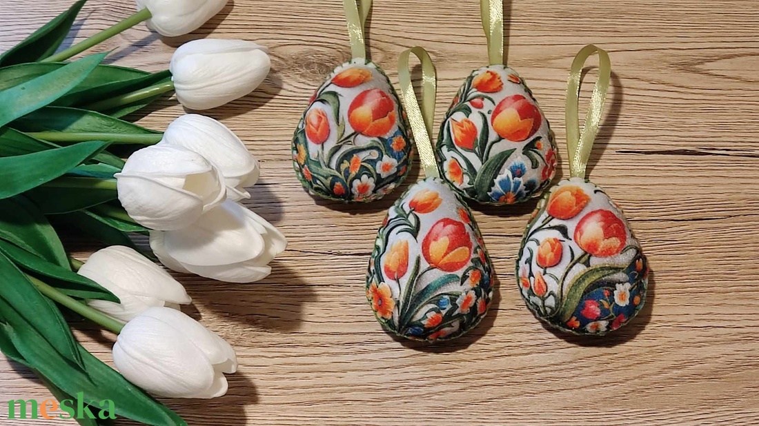 Tulipános filc tojás szett - otthon & életmód - dekoráció - fali és függő dekoráció - függődísz - Meska.hu Tulipános filc tojás szett - otthon & életmód - dekoráció - fali és függő dekoráció - függődísz - Meska.hu