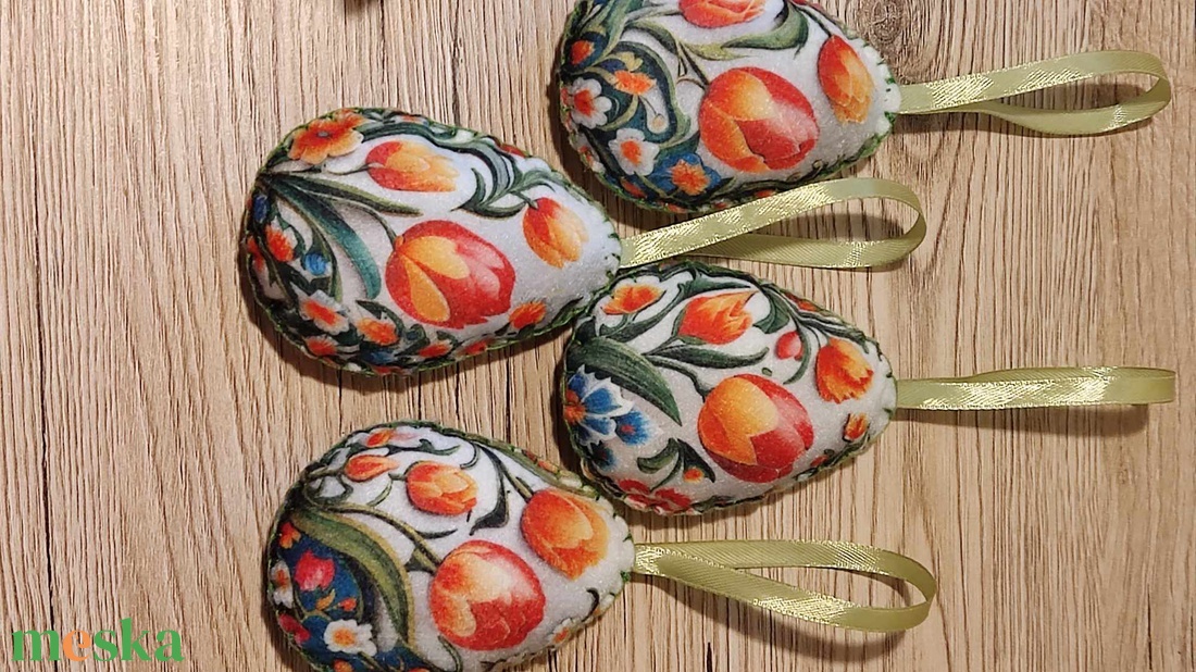 Tulipános filc tojás szett - otthon & életmód - dekoráció - fali és függő dekoráció - függődísz - Meska.hu Tulipános filc tojás szett - otthon & életmód - dekoráció - fali és függő dekoráció - függődísz - Meska.hu
