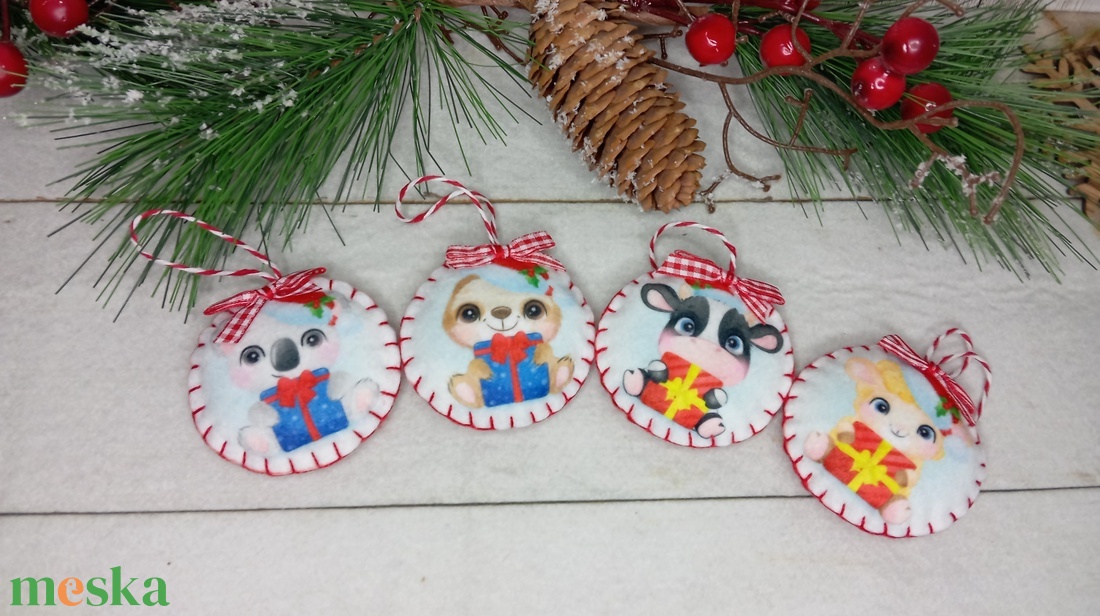 Filc karácsonyfa dísz-állatok - karácsony - karácsonyi lakásdekoráció - karácsonyfadíszek - Meska.hu Filc karácsonyfa dísz-állatok - karácsony - karácsonyi lakásdekoráció - karácsonyfadíszek - Meska.hu