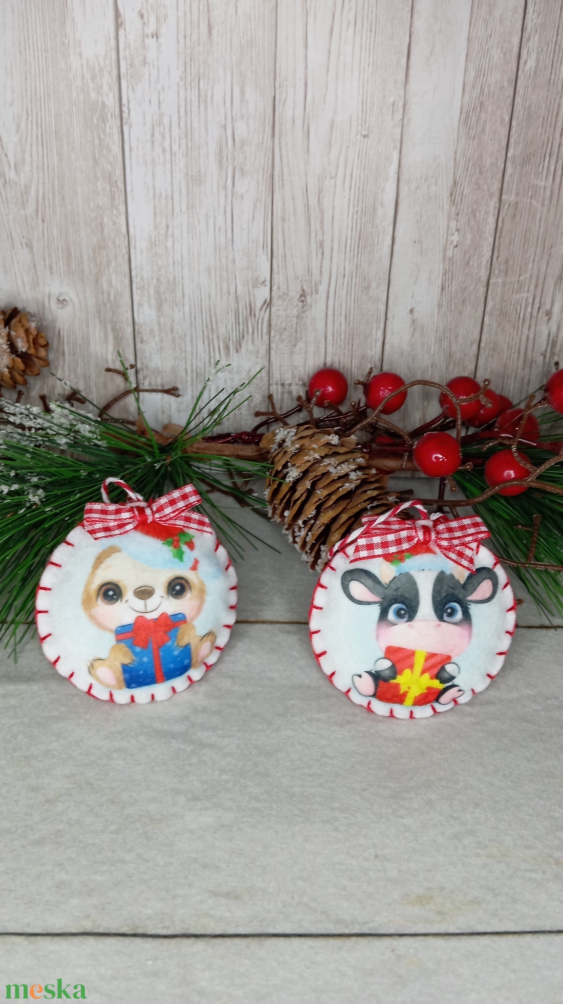 Filc karácsonyfa dísz-állatok - karácsony - karácsonyi lakásdekoráció - karácsonyfadíszek - Meska.hu Filc karácsonyfa dísz-állatok - karácsony - karácsonyi lakásdekoráció - karácsonyfadíszek - Meska.hu