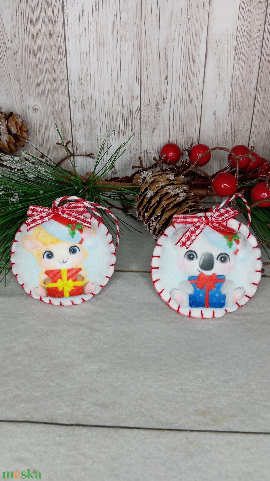 Filc karácsonyfa dísz-állatok - karácsony - karácsonyi lakásdekoráció - karácsonyfadíszek - Meska.hu Filc karácsonyfa dísz-állatok - karácsony - karácsonyi lakásdekoráció - karácsonyfadíszek - Meska.hu