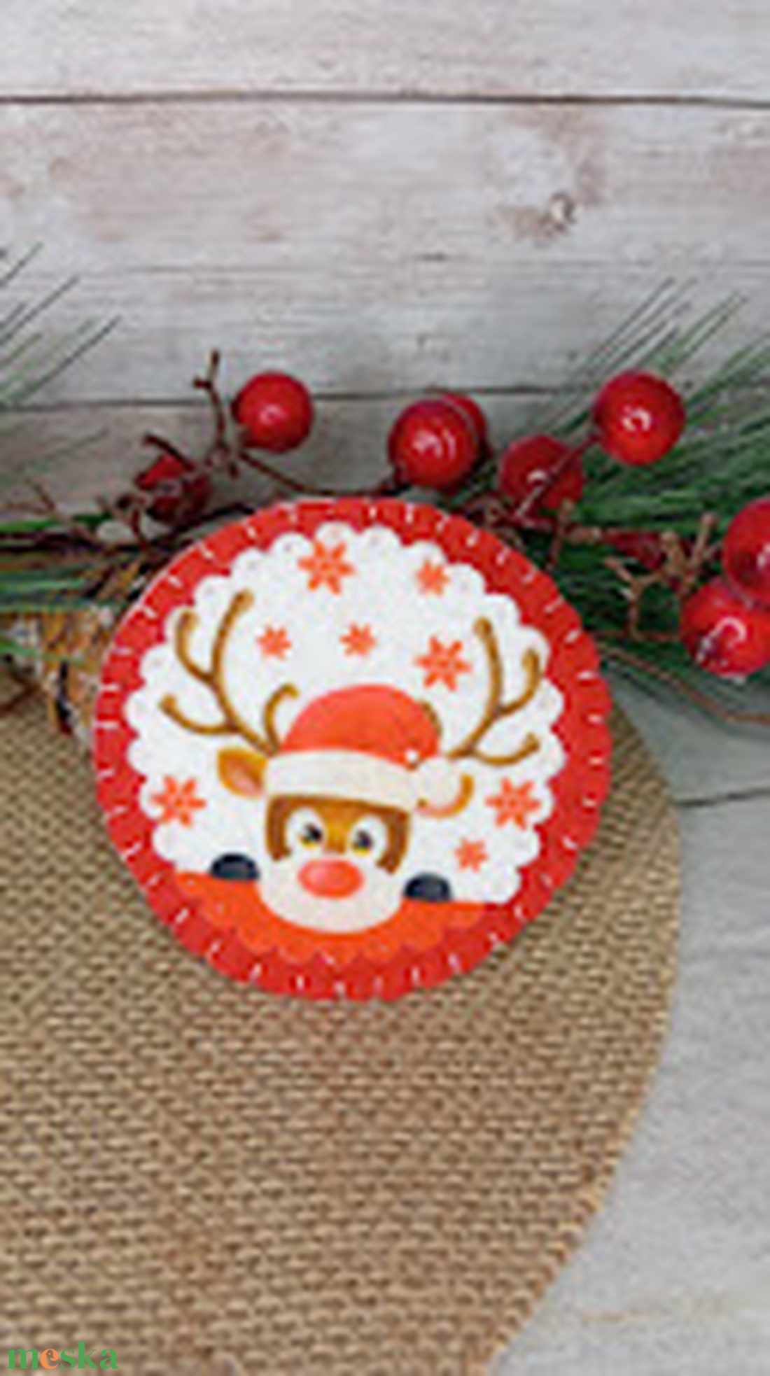 Rudolf szarvas-hűtőmágnes - karácsony - mikulás - mikulás ajándékok - Meska.hu