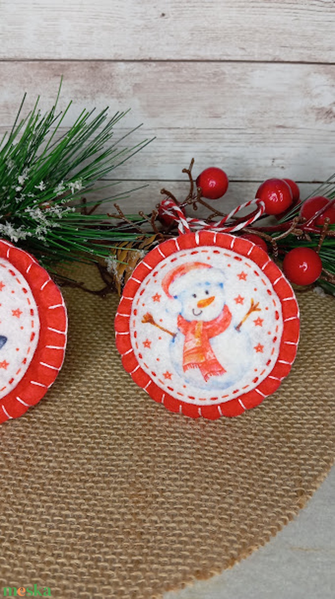 Pingvinek és hóemberek-karácsonyi szett - karácsony - karácsonyi lakásdekoráció - karácsonyfadíszek - Meska.hu