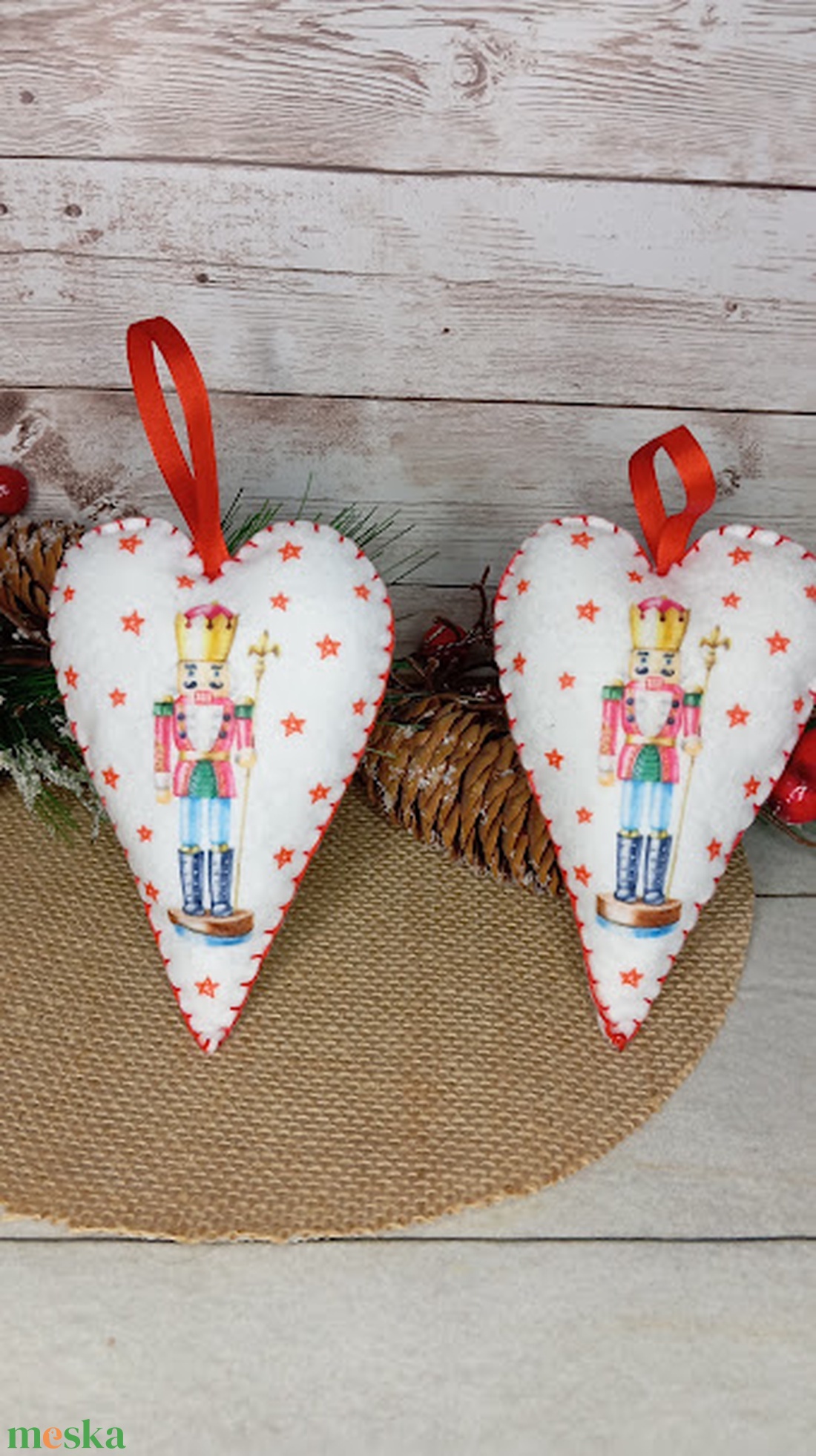 Diótörő-fenyő díszek - karácsony - karácsonyi lakásdekoráció - karácsonyfadíszek - Meska.hu