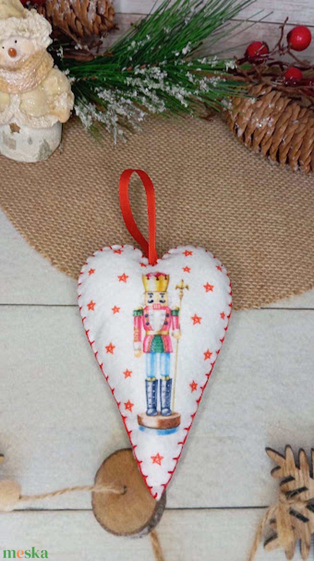 Diótörő-fenyő díszek - karácsony - karácsonyi lakásdekoráció - karácsonyfadíszek - Meska.hu