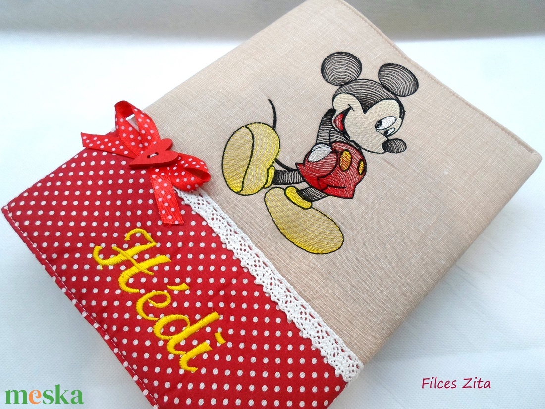 Mickey egeres fotóalbum hímzett névvel - textil fényképalbum - otthon & életmód - papír, írószer - album & fotóalbum - Meska.hu Mickey egeres fotóalbum hímzett névvel - textil fényképalbum - otthon & életmód - papír, írószer - album & fotóalbum - Meska.hu