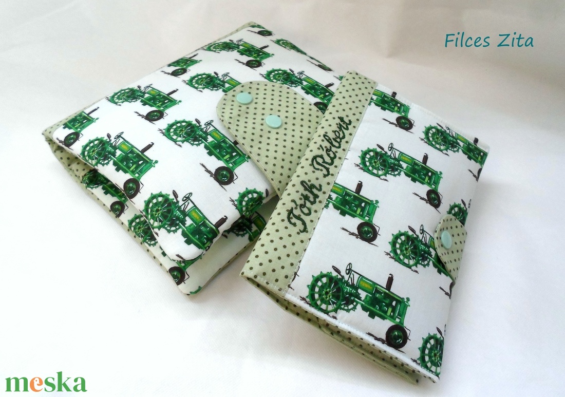 Traktoros pelenkatáska - textil pelenkarendező - táska & tok - pelenkatáska - pelenkatartó tok - Meska.hu