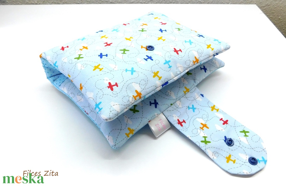 Repülős pelenkatáska -  textil pelenkarendező- névhímzéssel is - táska & tok - pelenkatáska - pelenkatartó tok - Meska.hu