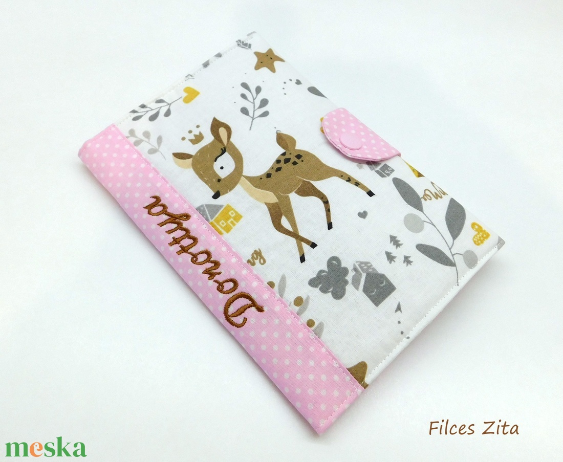 Őzikés egészségügyi kiskönyv borító - textil eü borító hímzett névvel - otthon & életmód - papír, írószer - egészségügyi kiskönyv borító - Meska.hu Őzikés egészségügyi kiskönyv borító - textil eü borító hímzett névvel - otthon & életmód - papír, írószer - egészségügyi kiskönyv borító - Meska.hu
