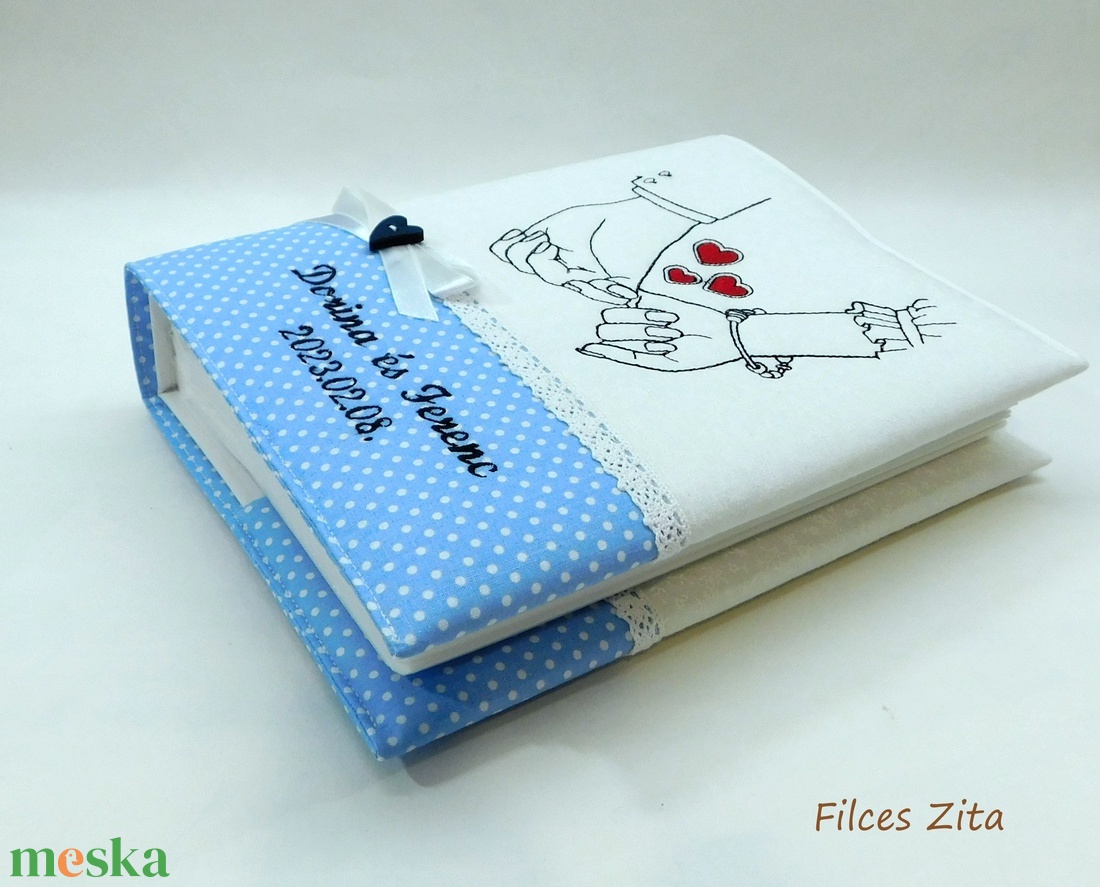 Esküvői hímzett fotóalbum - vintage esküvői album névhímzéssel - esküvő - emlék & ajándék - album & fotóalbum - Meska.hu Esküvői hímzett fotóalbum - vintage esküvői album névhímzéssel - esküvő - emlék & ajándék - album & fotóalbum - Meska.hu