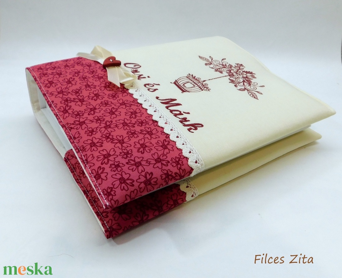 Esküvői fotóalbum - vintage fényképalbum- esküvői album névhímzéssel  - esküvő - emlék & ajándék - album & fotóalbum - Meska.hu Esküvői fotóalbum - vintage fényképalbum- esküvői album névhímzéssel  - esküvő - emlék & ajándék - album & fotóalbum - Meska.hu