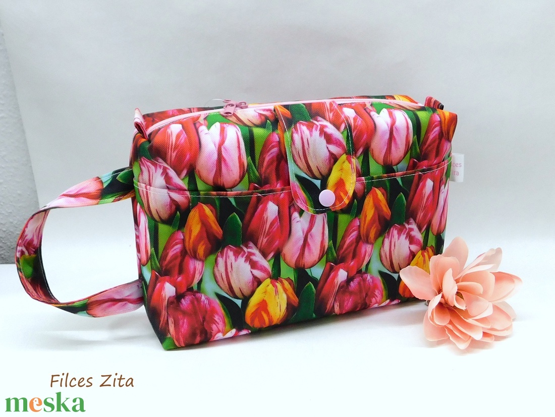 Tulipános utazó neszesszer - táska & tok - neszesszer - Meska.hu Tulipános utazó neszesszer - táska & tok - neszesszer - Meska.hu