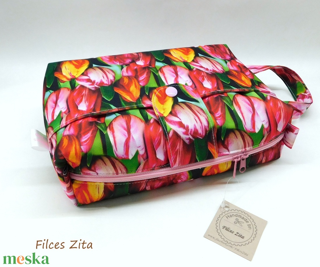 Tulipános utazó neszesszer - táska & tok - neszesszer - Meska.hu Tulipános utazó neszesszer - táska & tok - neszesszer - Meska.hu