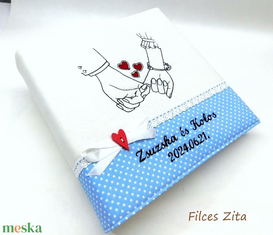 Esküvői hímzett fotóalbum - vintage esküvői album névhímzéssel - esküvő - emlék & ajándék - album & fotóalbum - Meska.hu Esküvői hímzett fotóalbum - vintage esküvői album névhímzéssel - esküvő - emlék & ajándék - album & fotóalbum - Meska.hu