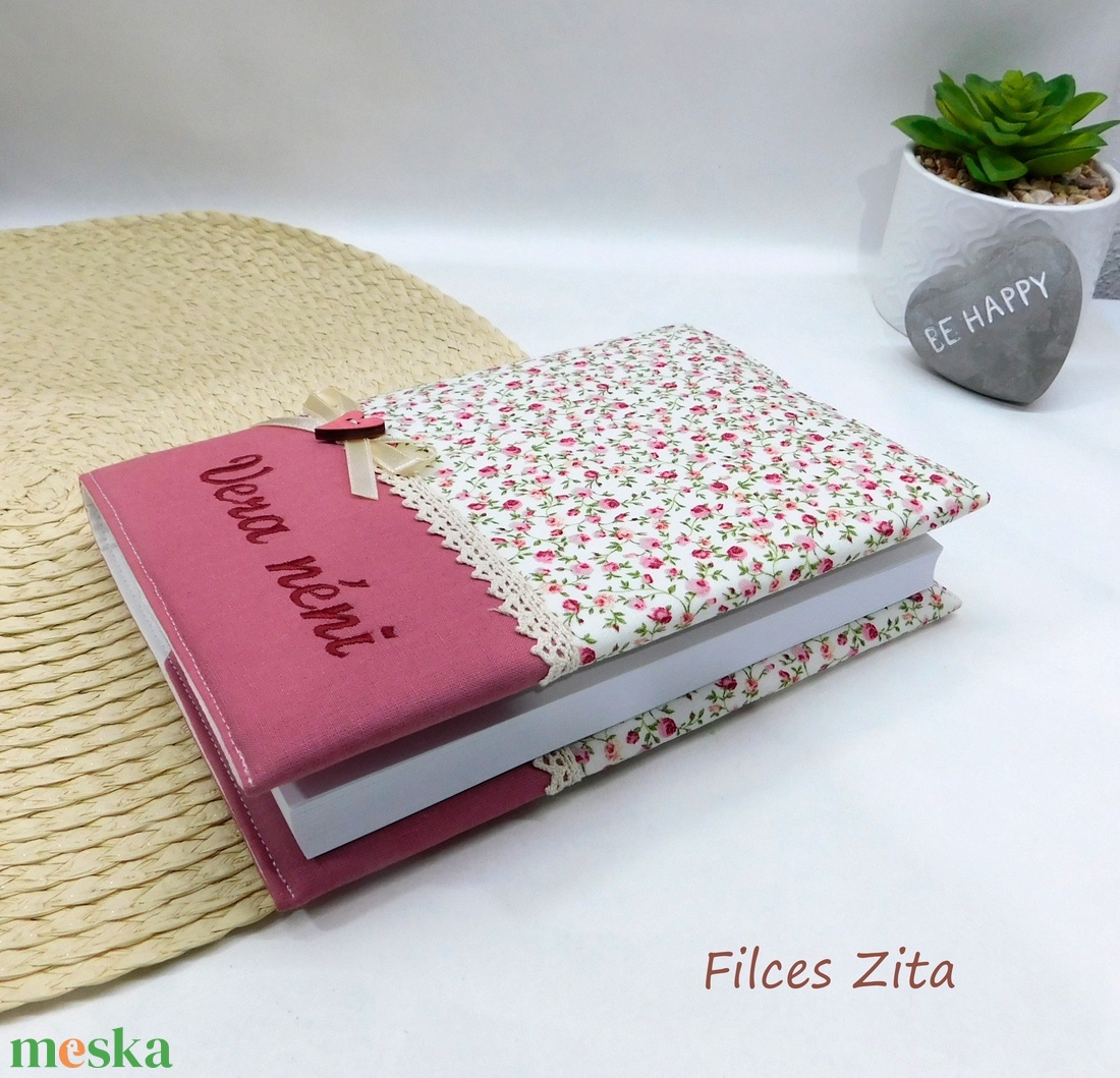 Rózsás napló - textil jegyzetfüzet - otthon & életmód - papír, írószer - jegyzetfüzet & napló - Meska.hu Rózsás napló - textil jegyzetfüzet - otthon & életmód - papír, írószer - jegyzetfüzet & napló - Meska.hu