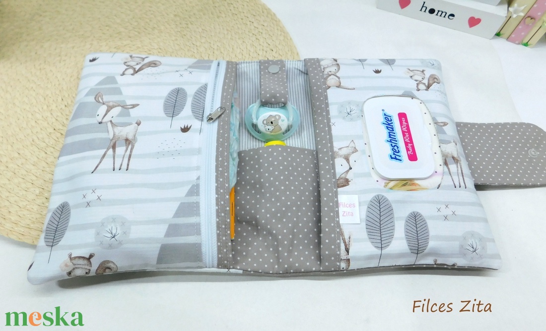 Babalátogató ajándékcsomag - erdei állatos babaköszöntő szett  - játék & sport - babalátogató ajándékcsomag - Meska.hu