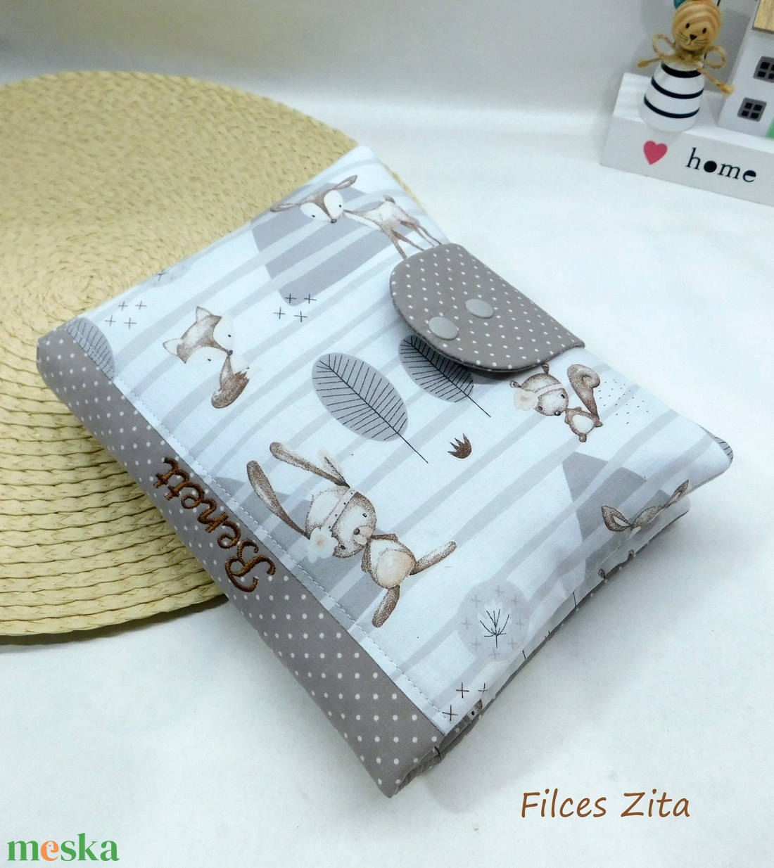 Babalátogató ajándékcsomag - erdei állatos babaköszöntő szett  - játék & sport - babalátogató ajándékcsomag - Meska.hu