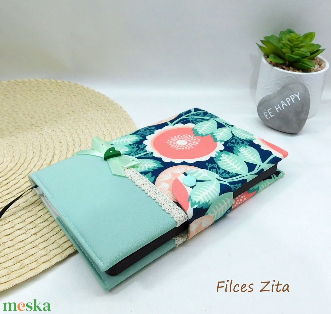 Virágos napló -KÉSZTERMÉK  - otthon & életmód - papír, írószer - jegyzetfüzet & napló - Meska.hu