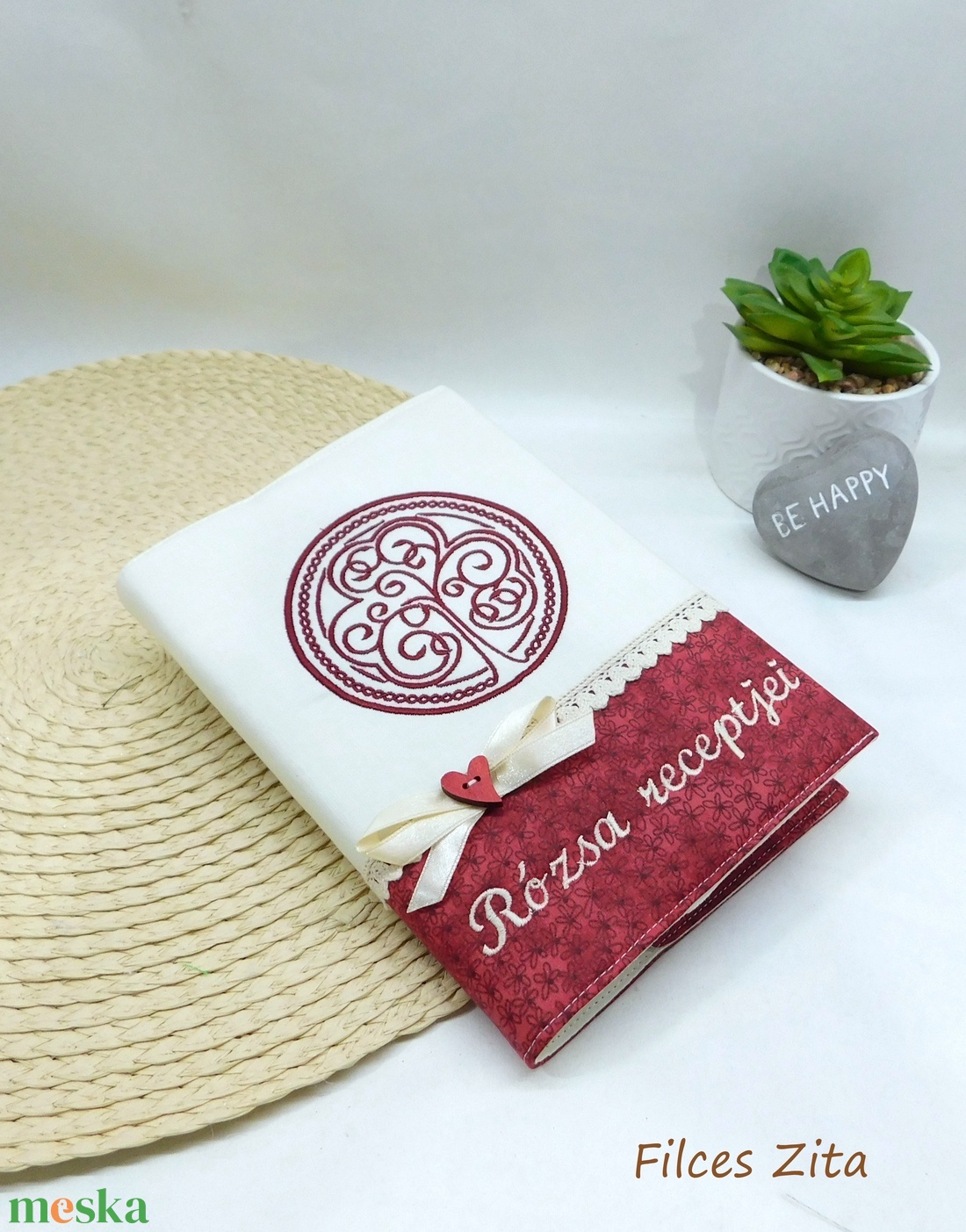 Életfa - egyedi hímzett napló névvel   - otthon & életmód - papír, írószer - jegyzetfüzet & napló - Meska.hu