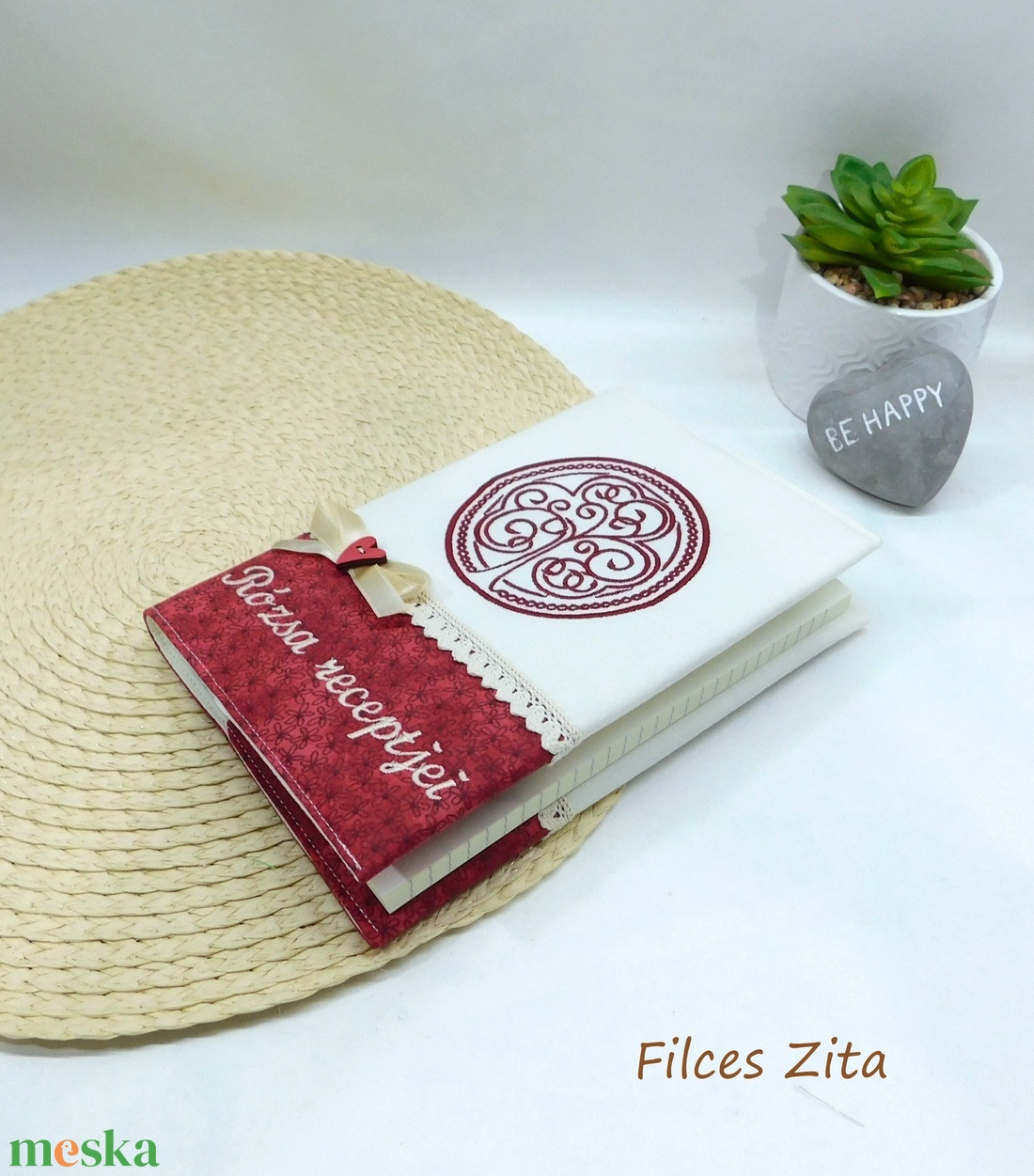 Életfa - egyedi hímzett napló névvel   - otthon & életmód - papír, írószer - jegyzetfüzet & napló - Meska.hu