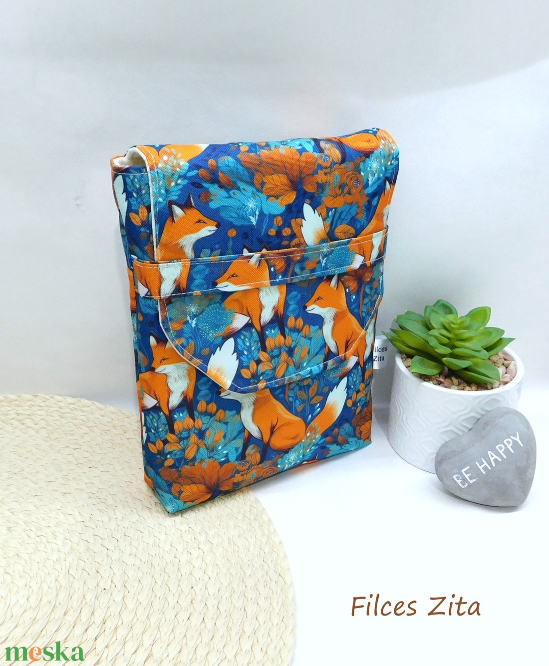 Rókás könyvtok, könyvkabát - könyv & zene - könyvtok - Meska.hu