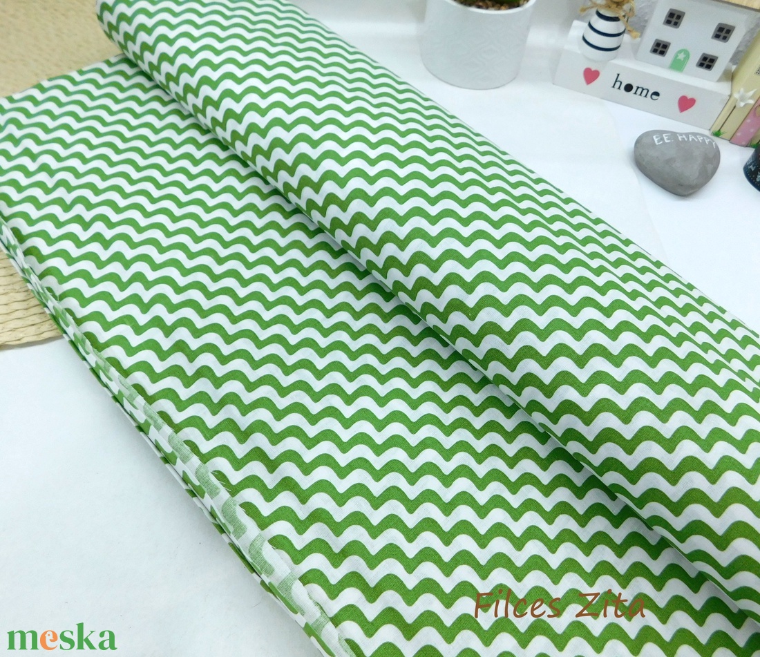 Chevron mintás pamutvászon  - kellékek & szerszámok - méteráru - pamut - Meska.hu