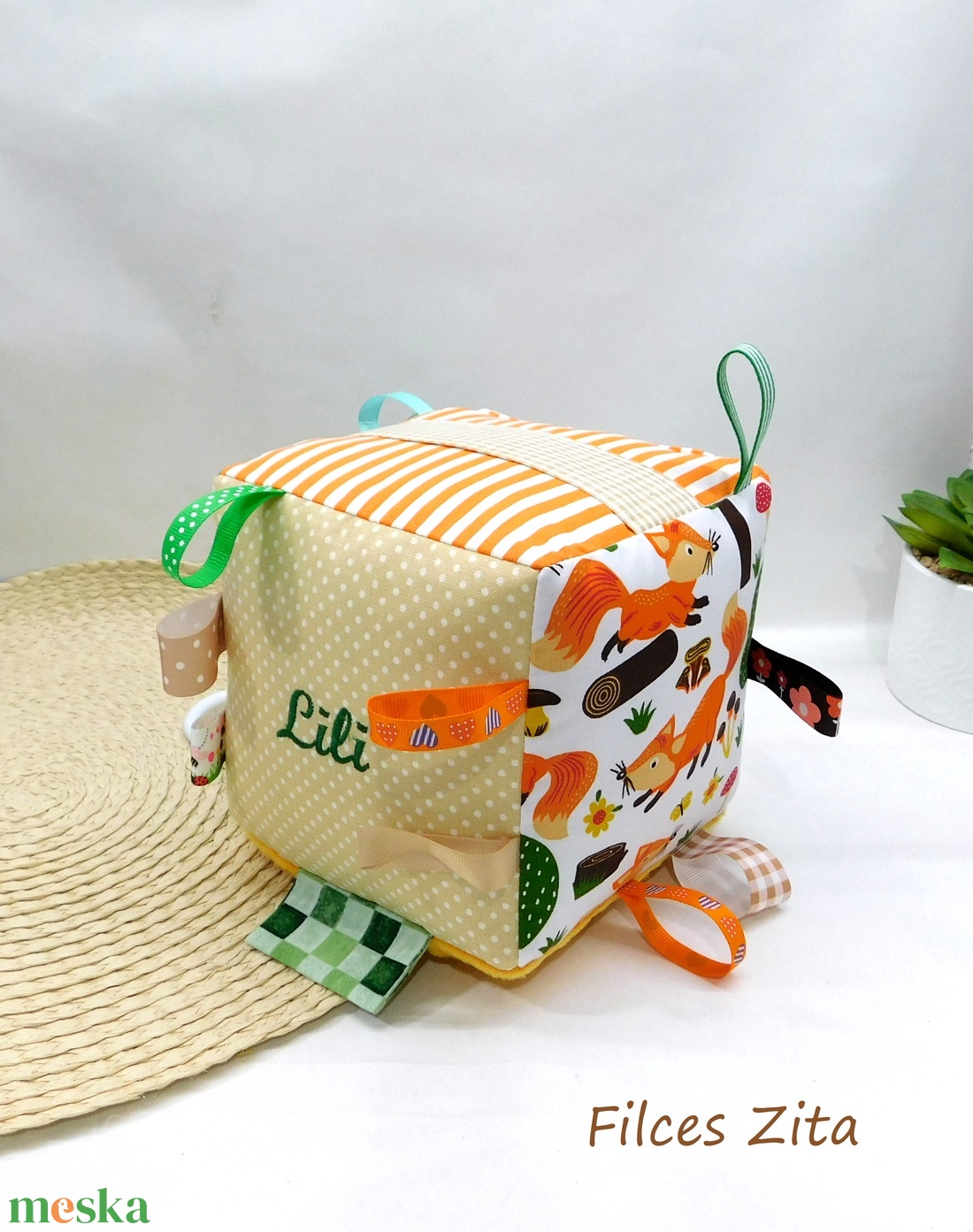 Babalátogató ajándékcsomag - rókás babaköszöntő szett  - baba - mama - babalátogató ajándékcsomag - Meska.hu