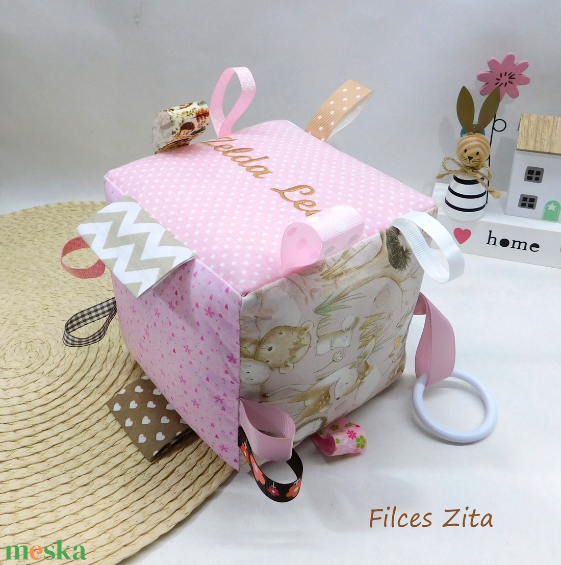 Erdei állatos babaköszöntő csomag / babalátogató ajándék csomag / babaváró szett névhímzéssel - baba - mama - babalátogató ajándékcsomag - Meska.hu