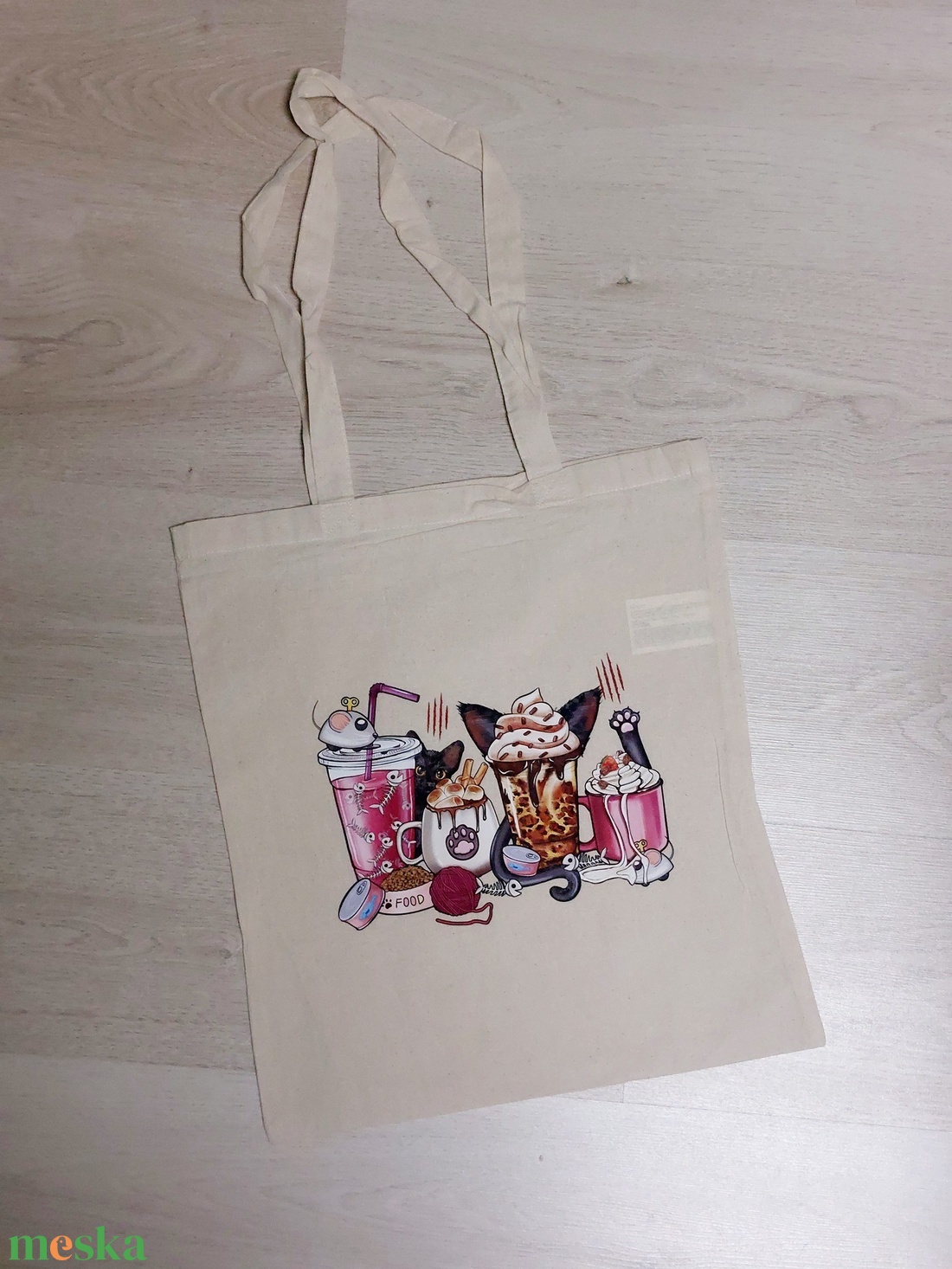 Vászontáska - táska & tok - bevásárlás & shopper táska - shopper, textiltáska, szatyor - Meska.hu