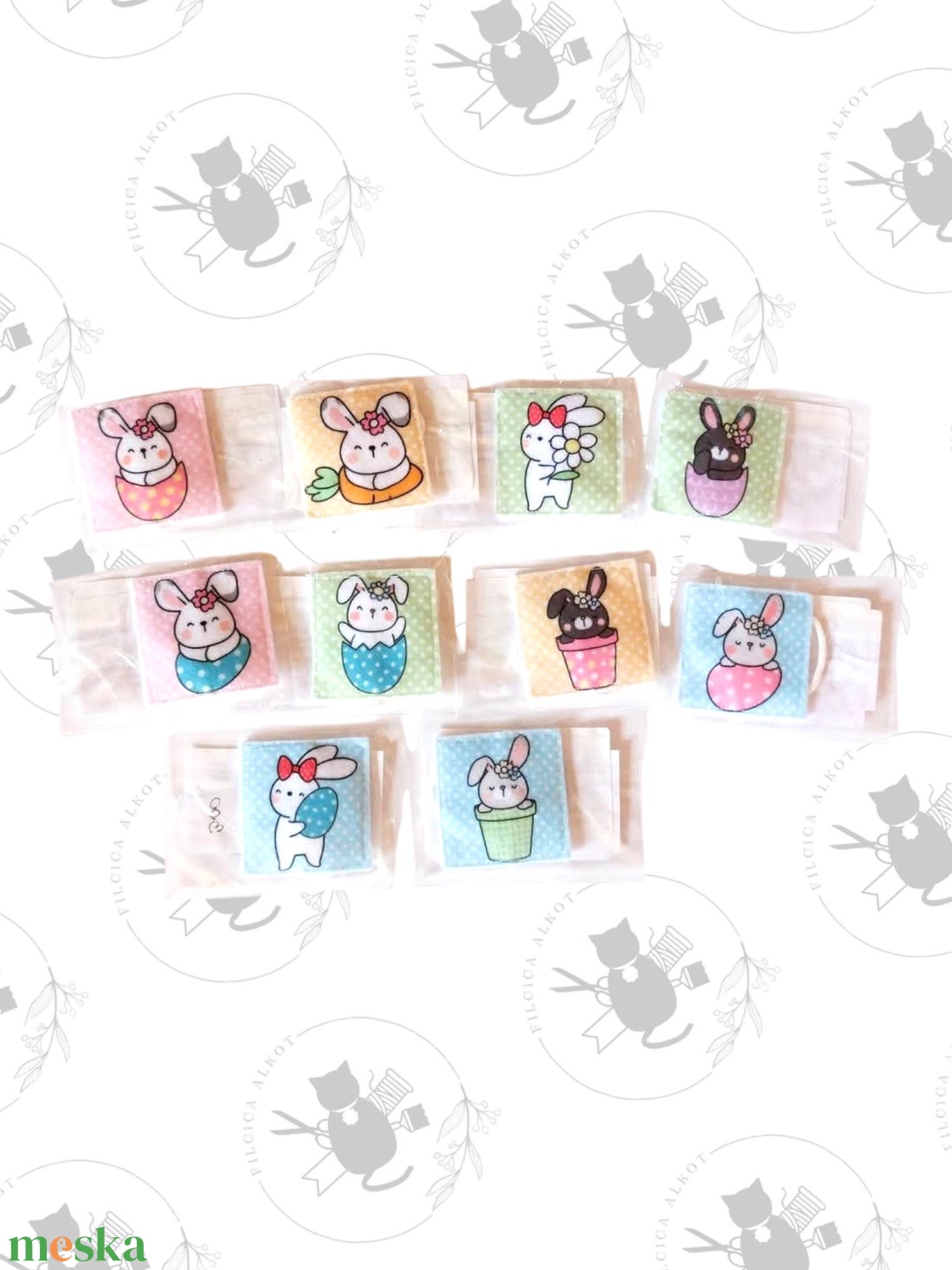 Gumis könyvjelző - nyuszik - kocka alakú - könyv & zene - könyvjelző - Meska.hu Gumis könyvjelző - nyuszik - kocka alakú - könyv & zene - könyvjelző - Meska.hu