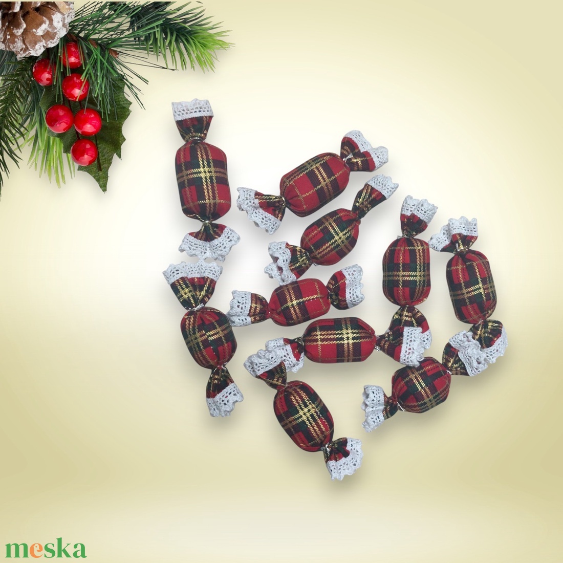 Textil szaloncukor csomag - 12. - karácsony - karácsonyi lakásdekoráció - karácsonyfadíszek - Meska.hu Textil szaloncukor csomag - 12. - karácsony - karácsonyi lakásdekoráció - karácsonyfadíszek - Meska.hu