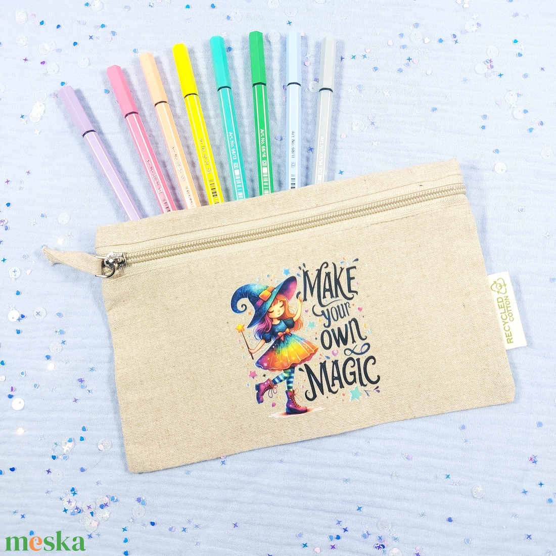 Vászon neszesszer cuki mintával - táska & tok - neszesszer - Meska.hu