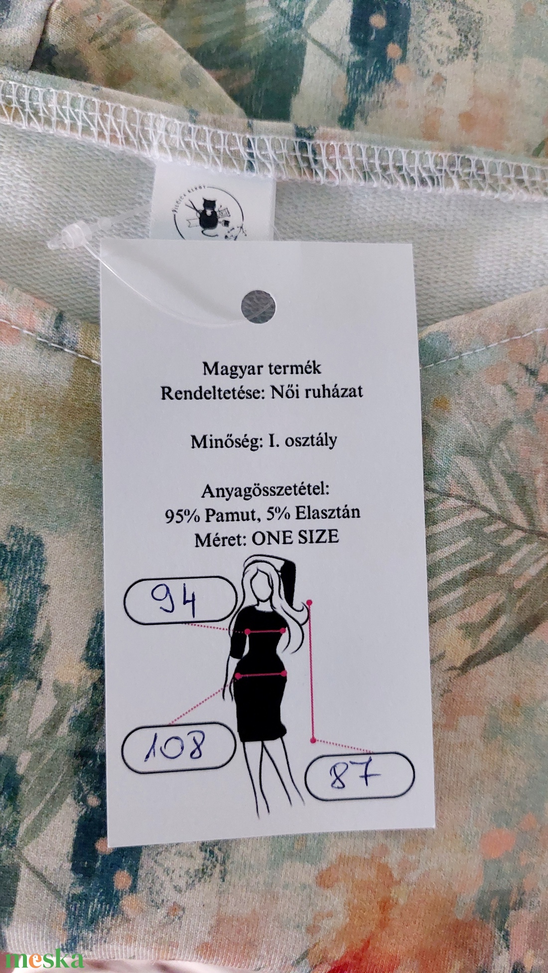 Dzsungel pamut pólóruha - ruha & divat - női ruha - ruha - Meska.hu