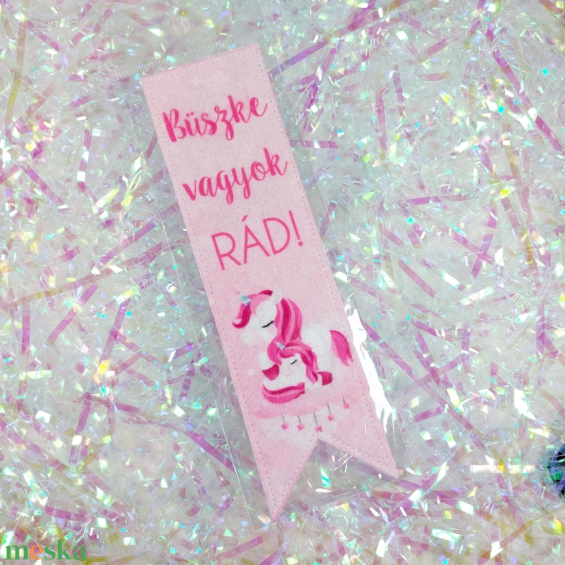 Könyvjelző - Pink pónik - könyv & zene - könyvjelző - Meska.hu