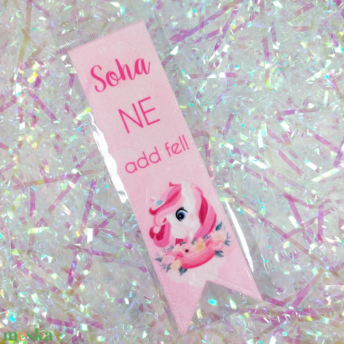 Könyvjelző - Pink pónik - könyv & zene - könyvjelző - Meska.hu