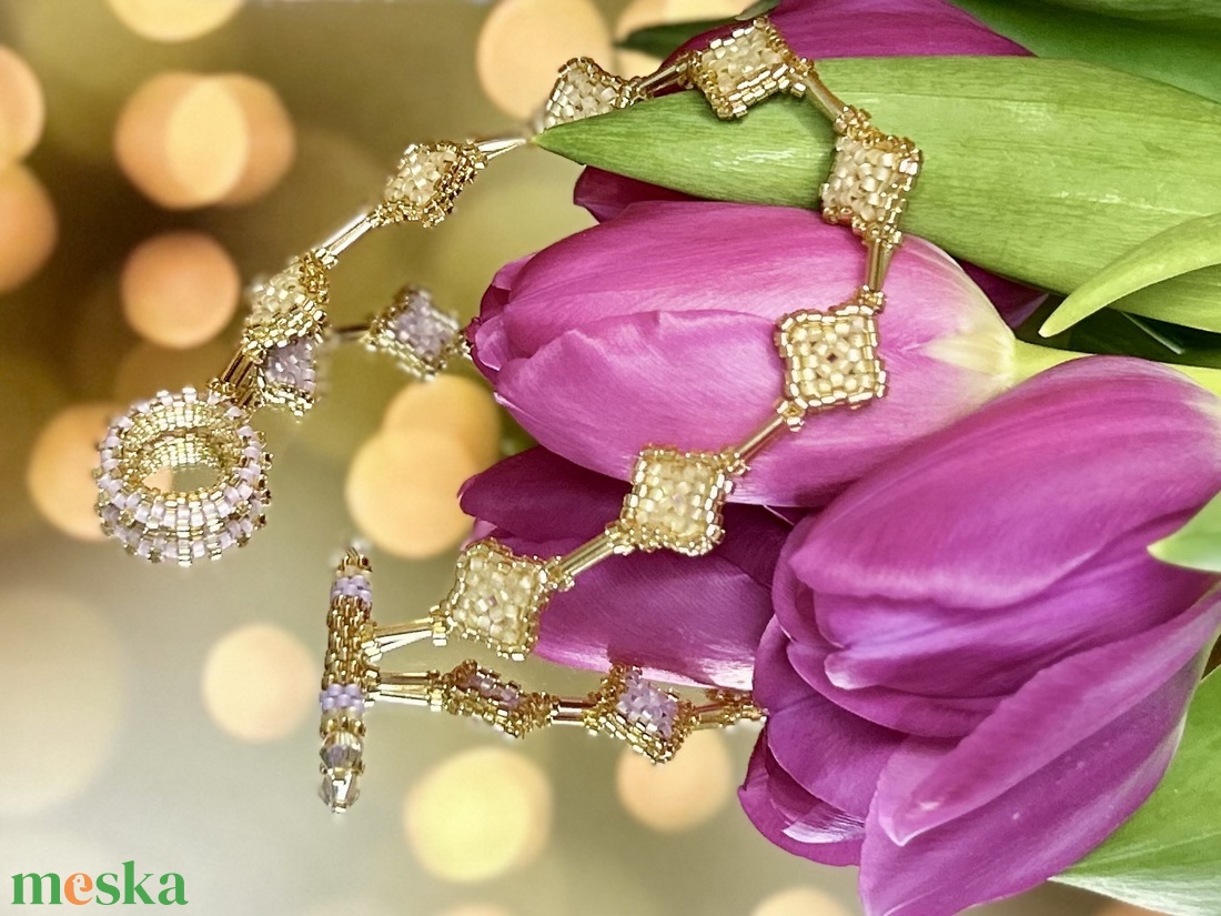 Fűzött gyöngy karkötő - ékszer - karkötő - gyöngyös karkötő - Meska.hu