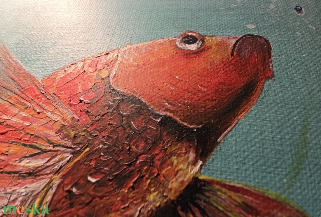 Áramlás - kézzel festett akril vászon (59x42 cm) - művészet - festmény - akril - Meska.hu