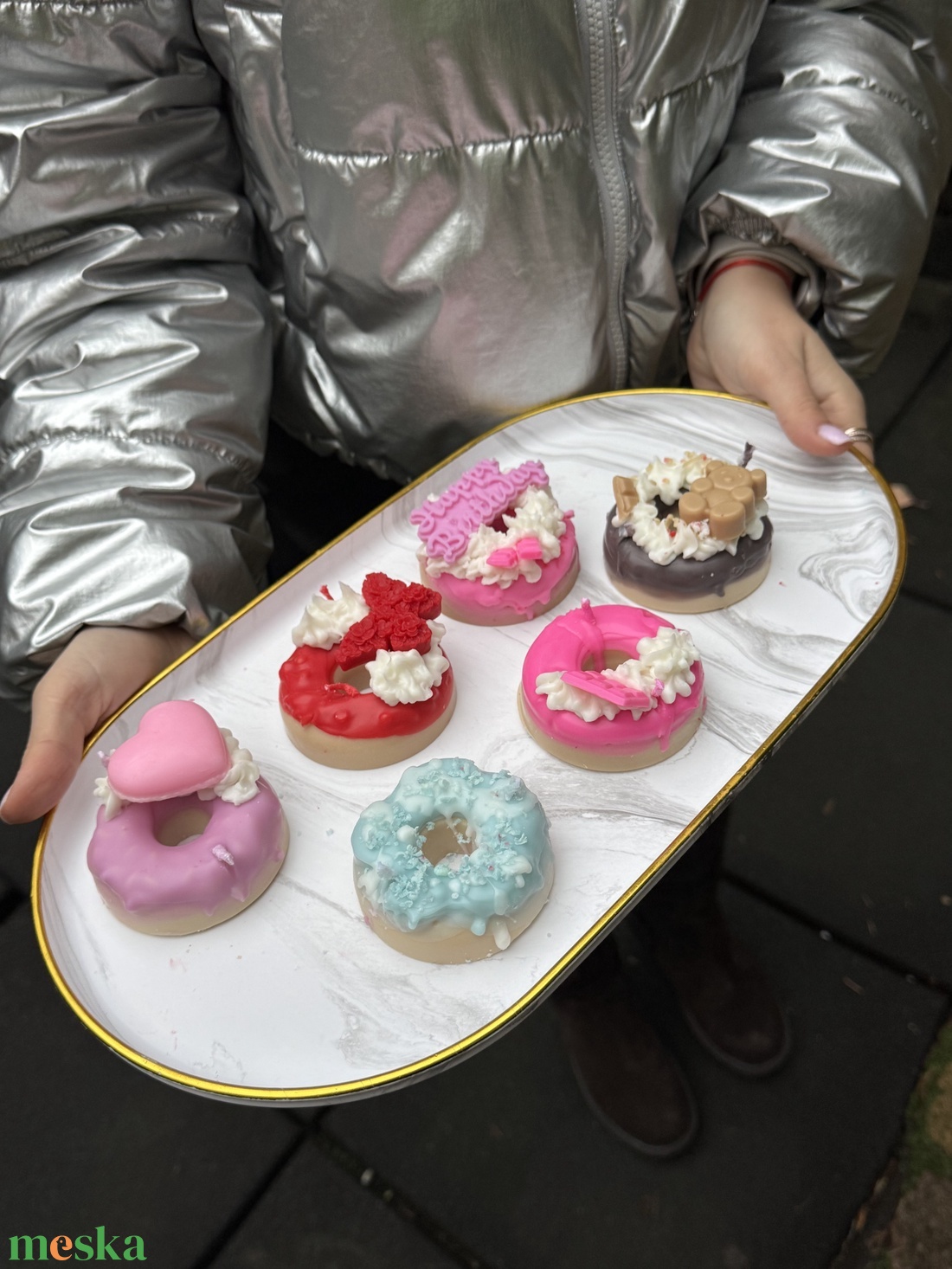 Fánk gyertya - otthon & életmód - gyertya, illat, aroma - gyertya - Meska.hu